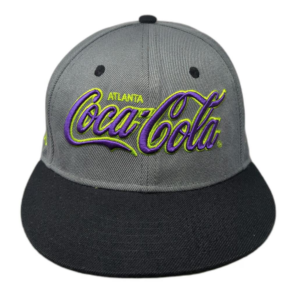 Coca-Cola Snapback Gray Black Green One Size Atlanta Since 1886 Underbrim Hat